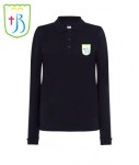 JBM - Polo DAMSKA  LS - Koszulka JHK z logo na piersi