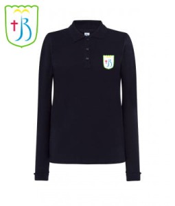 JBM - Polo DAMSKA  LS - Koszulka JHK z logo na piersi
