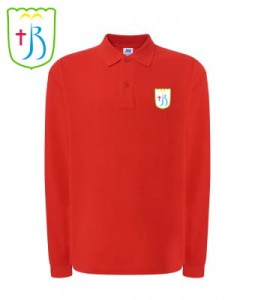 JBM - Polo MĘSKIE  LS - Koszulka JHK z logo na piersi