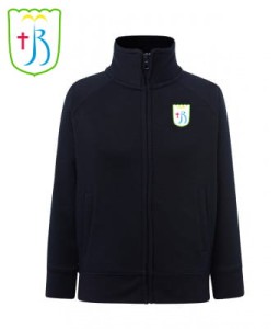JBM - Bluza JUNIOR na zamek JHK - z logo na piersi