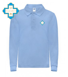 NZT - Polo LS JHK MĘSKA - z logo na piersi