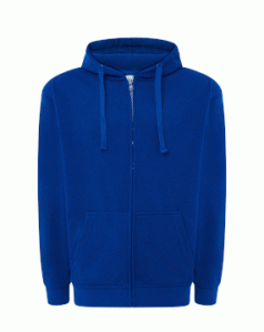 Bluza MĘSKA na zamek, z kapturem - JHK - z logo na piersi